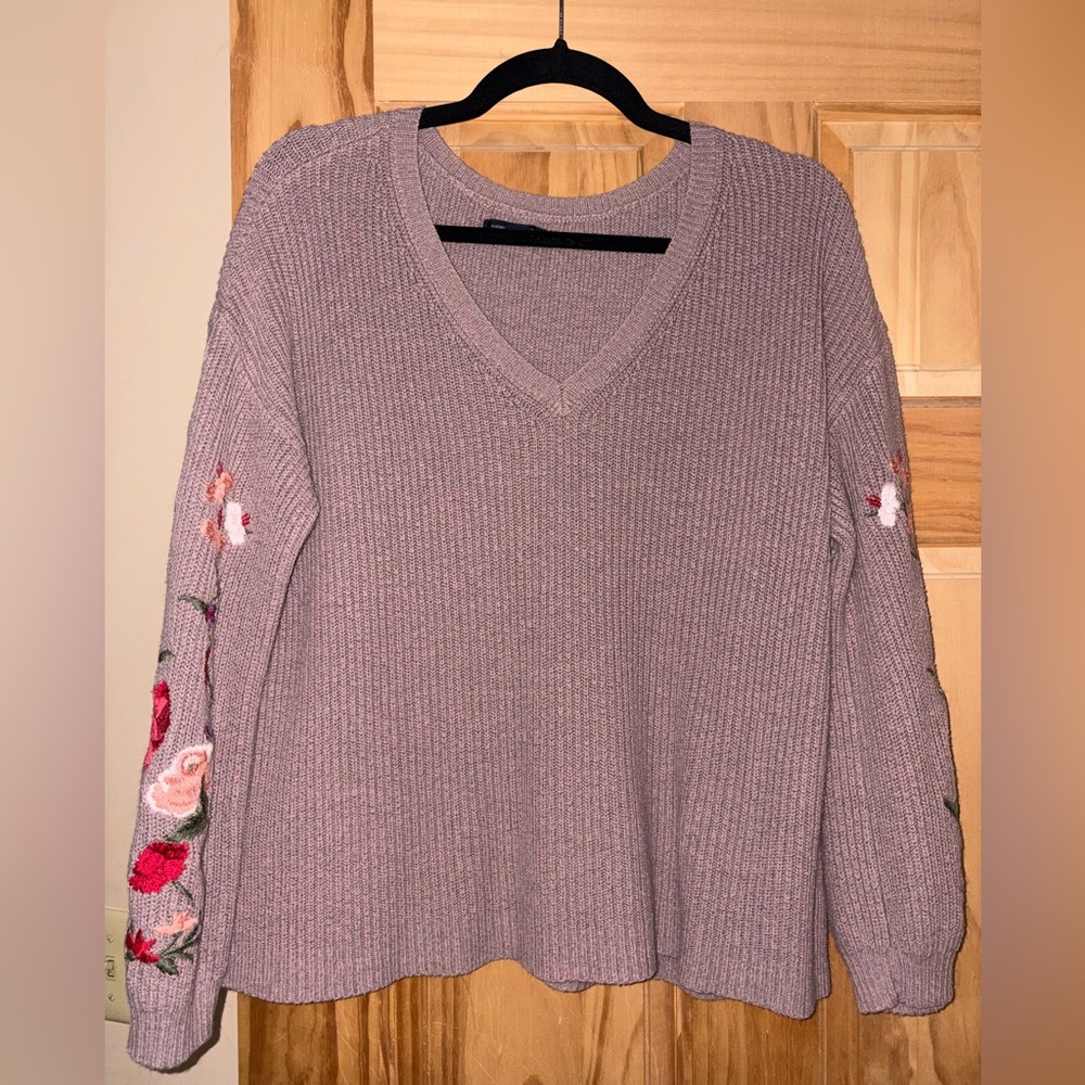 American Eagle Outfitters Mauve Knit Sweater
